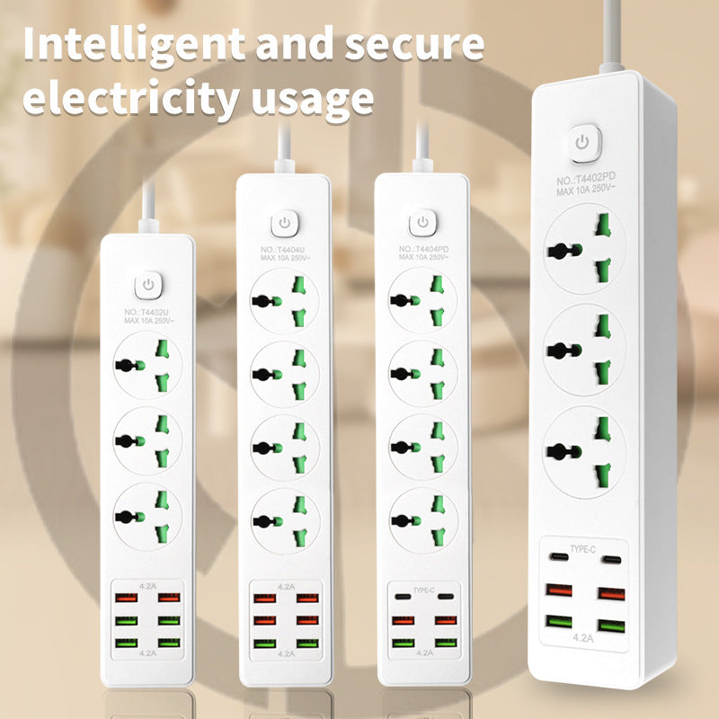 British standard power strip hong kong version conversion plug international neutral power socket american standard european standard drag board singapore power strip
