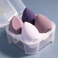 4-pack beauty egg, no powder, no powder, wet and dry use, soft powder puff, makeup tool, sponge puff