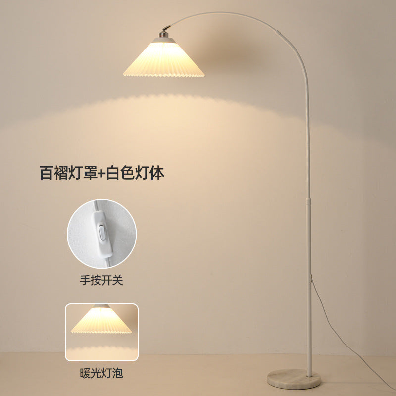 Zhongshan floor lamp ins wind living room living room fishing lamp sofa wall corner lamp study bedroom eye protection floor lamp