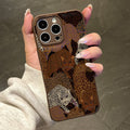 New abstract colorful leopard print phone case for iphone 16 pro max, also compatible with iphone 17. full coverage, shockproof soft case for iphone 12