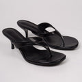 High-heeled flip-flops for women  summernew arrivaloutwearplus sizefashion thin heel clip toe lazy slip-on slippers