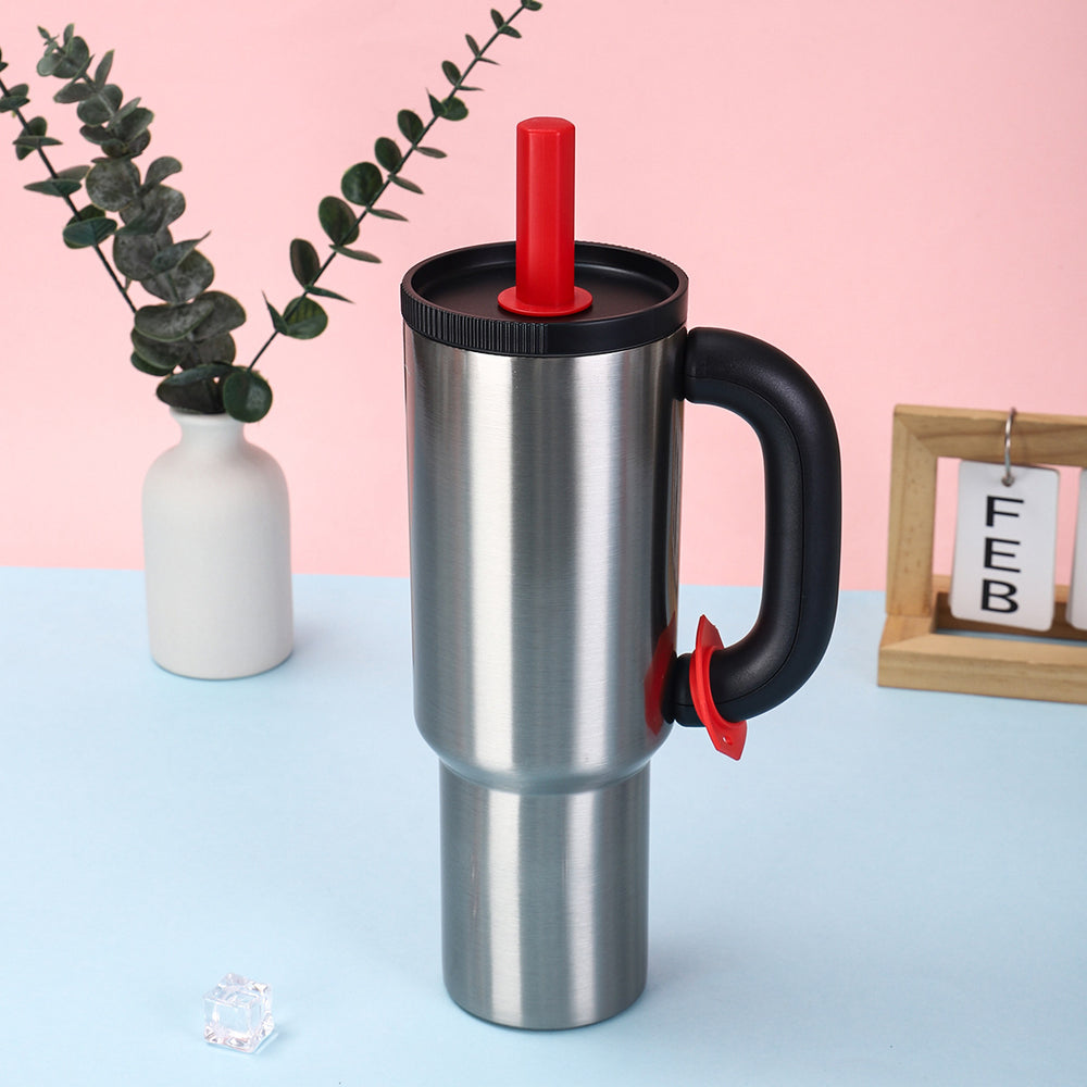Amazon dopamine large capacity ice cup 304 stainless steel vacuum insulated mug with portable handle - perfect for car use