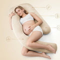 J-shaped split inner pillow - the ultimate pregnancy pillow for side sleepers