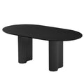 Black frame - matte black double-ended round