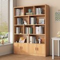 For homefloor-standing storage rack, whole wall storage cabinet, multi-layer solid wood wine cabinet, all-in-one wall bookcase, living room storage cabinet