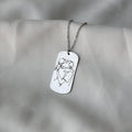 Laser engraved necklace wholesale - european & american cross-border alloy jewelry - women's couple pendant - anime cartoon light luxury sweater chain