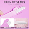 Shurmei retractable safety eyebrow razor - women's precision micro-blading kit for beginners - anti-scratch eyebrow shaving tool set - wholesale