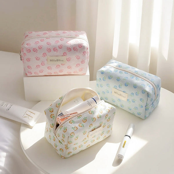 hot-selling cosmetic bags large capacity high-end sense multi-functional girls cosmetics storage bags niche~~