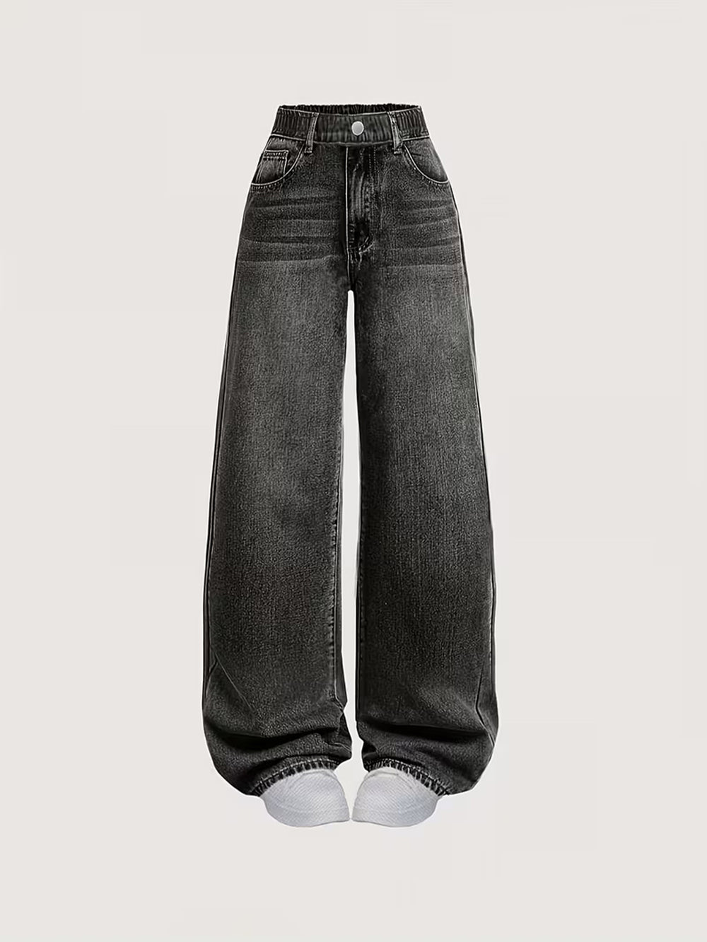 independent station teen girls' jeans - new loose fit straight leg casual pants