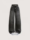 independent station teen girls' jeans - new loose fit straight leg casual pants