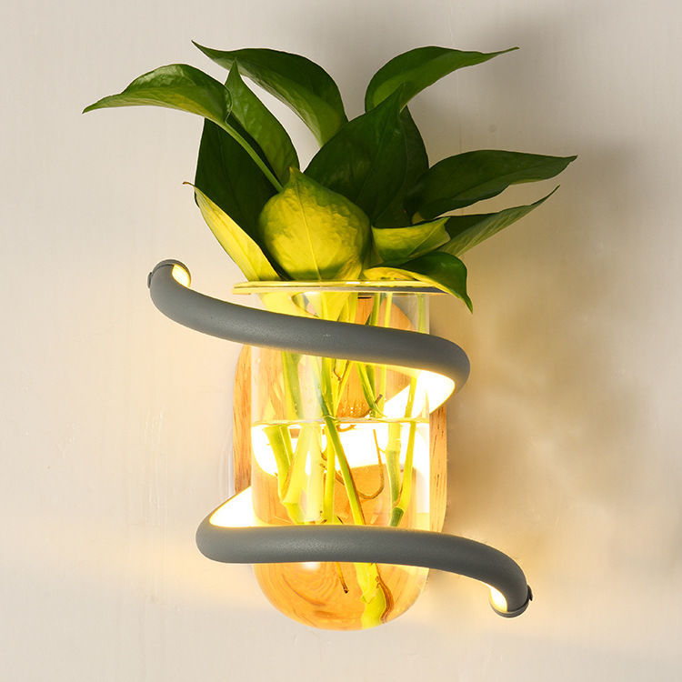 Wall lamp accessible luxurynew arrival bedroom bedside led lamp modern casual background wall wall lamp popular wooden art lamp