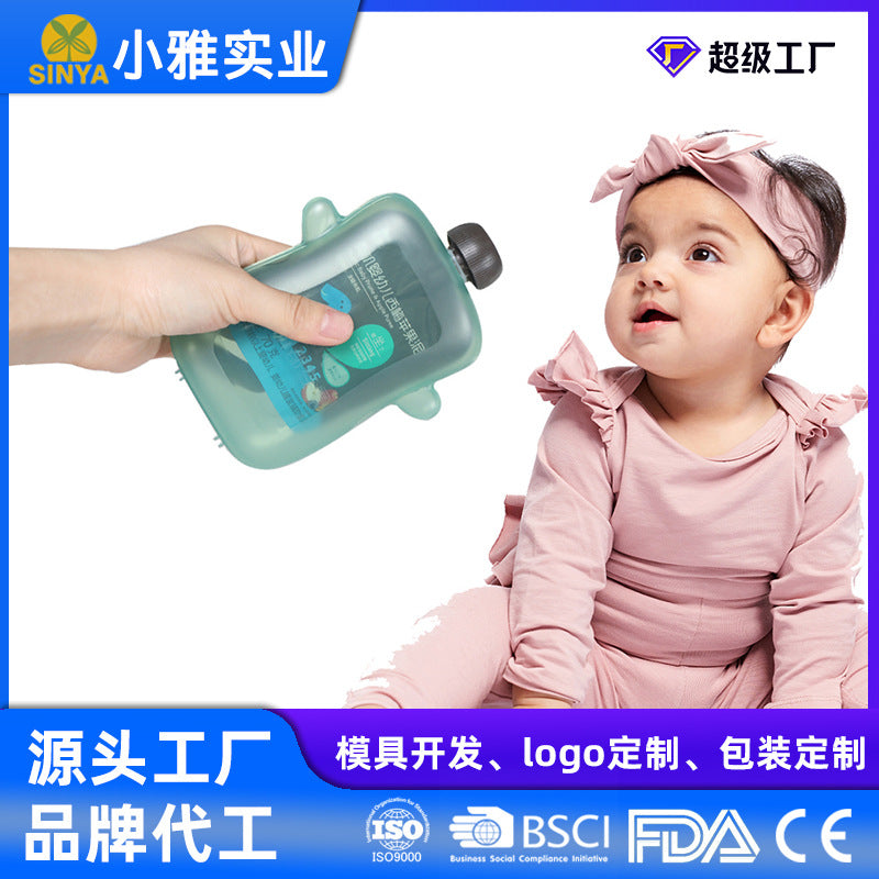 Customizable fruit puree anti-squeeze pouches for baby food, fruit and vegetable juice squeeze bags, convenient fruit puree bags