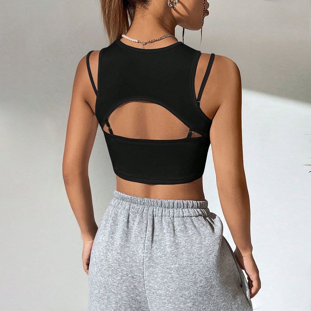 hot-selling comfy basics instrendy street style t-shirt  spring and summer new arrival silm sleeveless vest tops