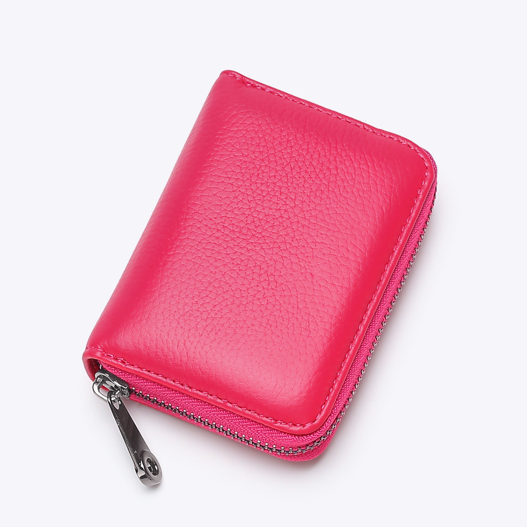 New organ card bag, large capacity, multi-card position, ID card holder, women's anti-theft zipper wallet, fashionable pu card bag.