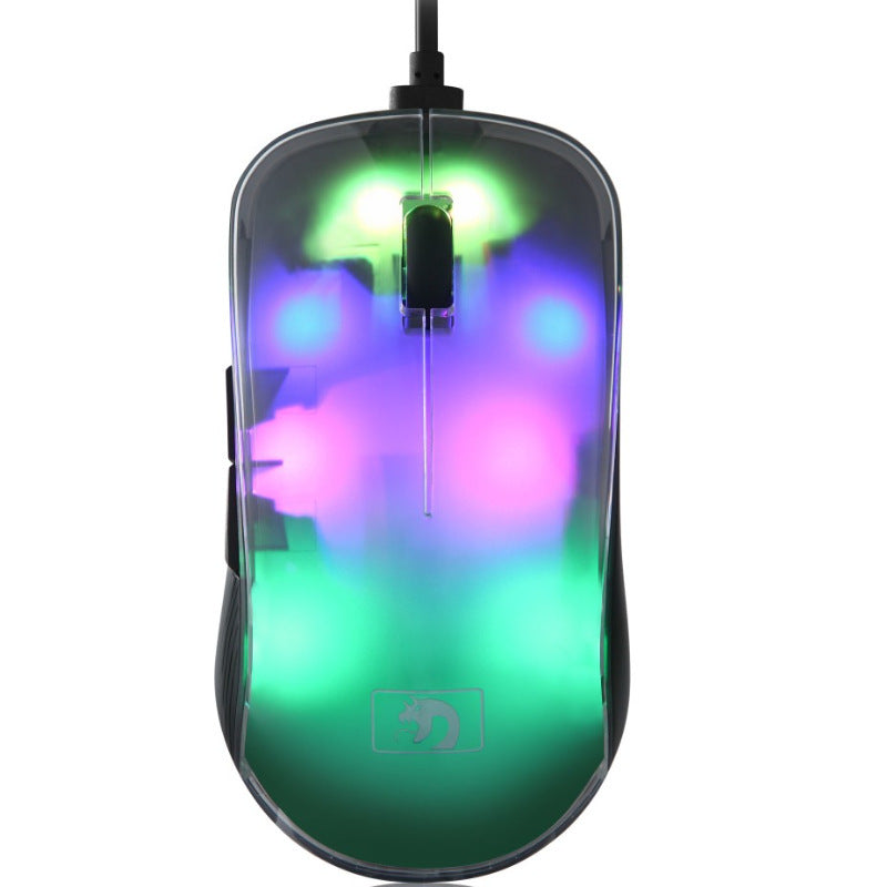 Xinmeng m268 wireless mouse 2.4g transparent colorful bluetooth mouse notebook rechargeable computer gaming mouse