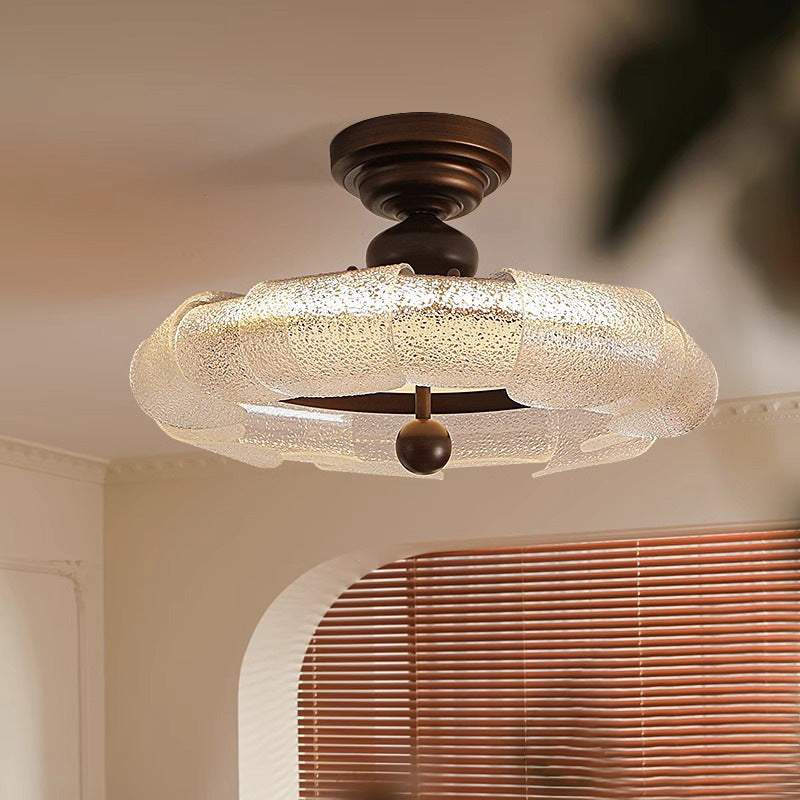 Medieval style bedroom ceiling light American retro master bedroom lighting simple atmosphere French designer study chandelier