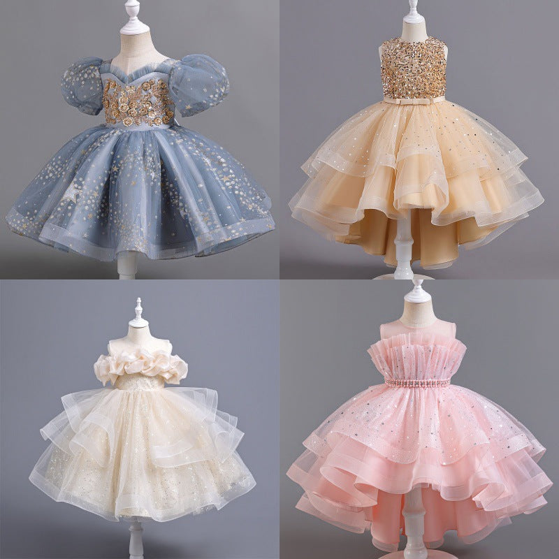 Summer new children's elegant baby dress princess