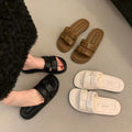 Birkenstock women's summer sandals - new 2025 retro fairy style casual soft flat beach sandals