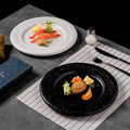 Minimalist rock texture western dinner plate - matte finish, creative restaurant & hotel steak plate, high-style home dinnerware