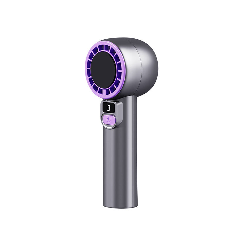 2025 new ice-cooling mini fan - handheld & desktop, stepless speed control, 199 cooling levels, high-speed fan