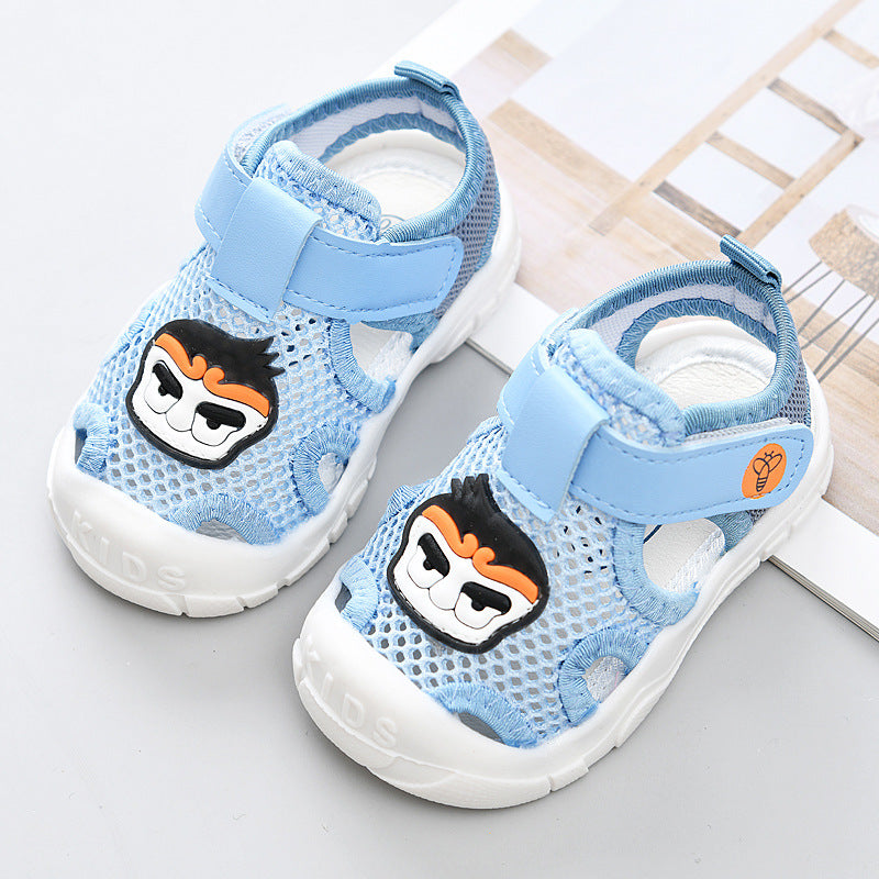 Yidian baby cloth sandals women's summer infant shoes new arrival toddler shoes one year old men's soft bottom