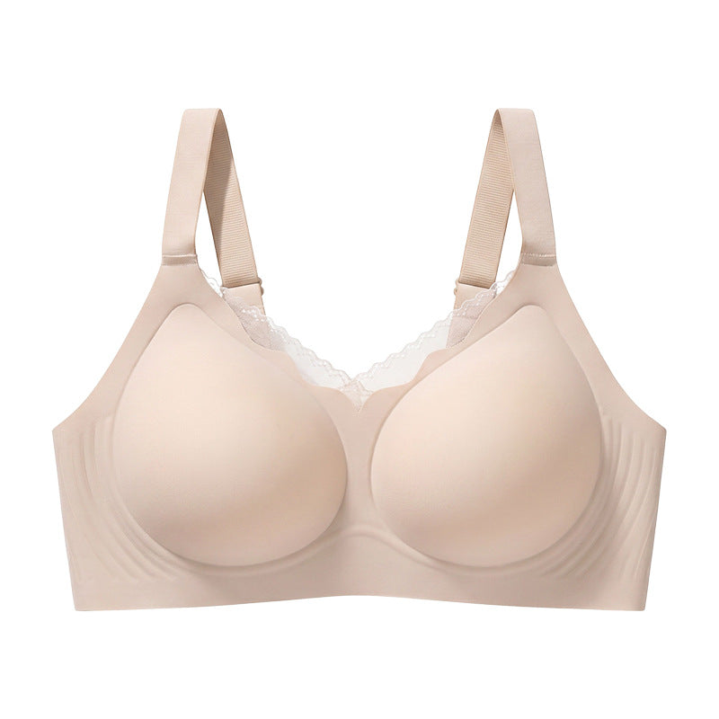 Amazon cross-border exclusive plus sizeintimates push-up jelly glue soft support fixed cup plus size seamless intimates