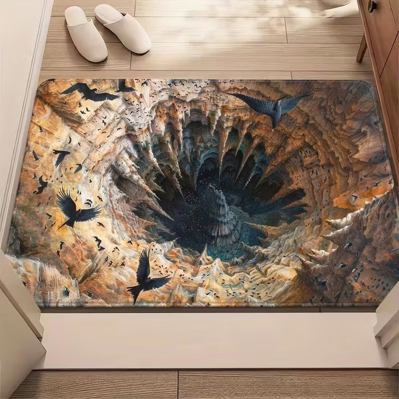 hot-selling stereo visual trap floor mat for home entrance door mat bathroom absorbent foot mat