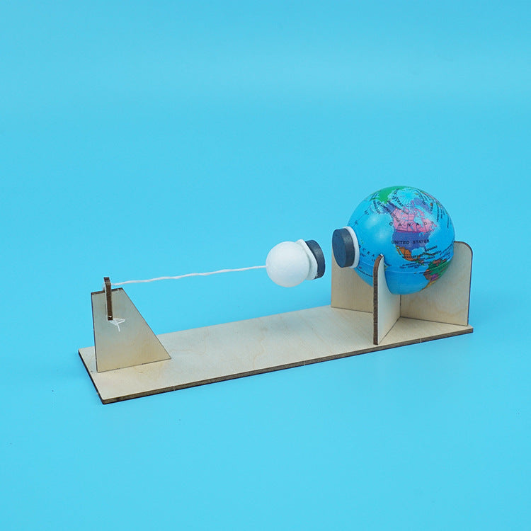 New creative small production of the earth and the moon gravity physical science experimental materials children's fun toys