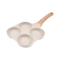 Customizable egg burger pan, multi-ply base non-stick mini breakfast pan, household four-hole flat bottom pan