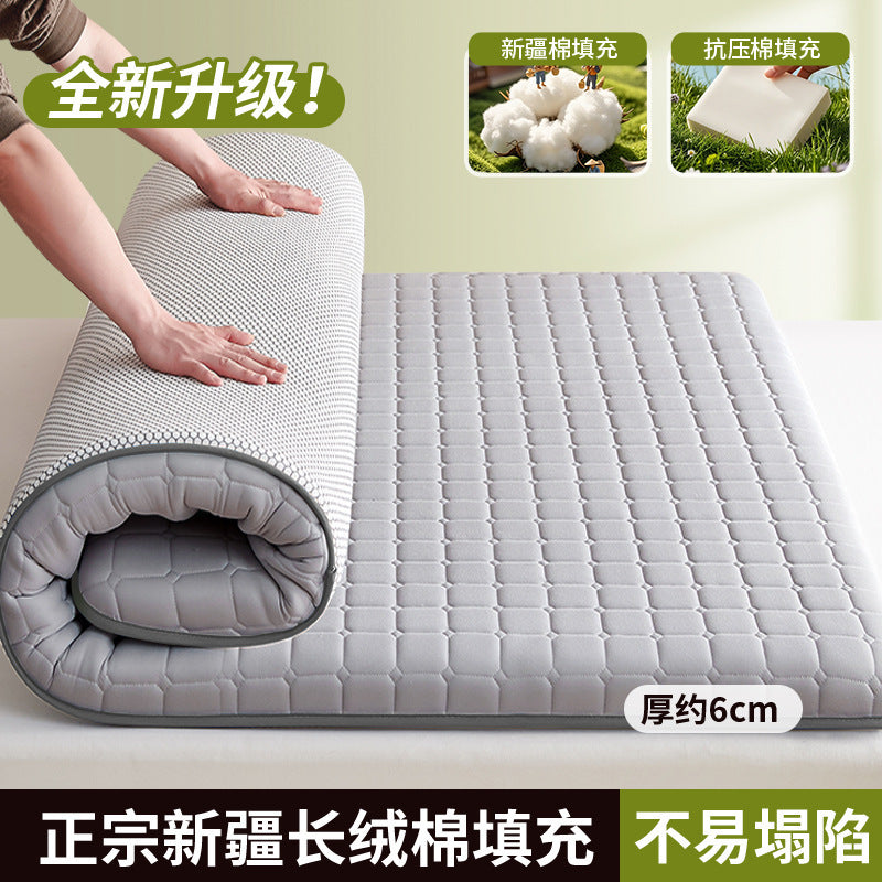 new all-cotton mattress protector - perfect for b&bs, soft mattresses, home bedrooms, dorms, students, and single apartments