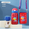 Kids' insulated sippy cup with straw - convertible baby bottle, training cup, and stainless steel thermos for toddlers and big kids