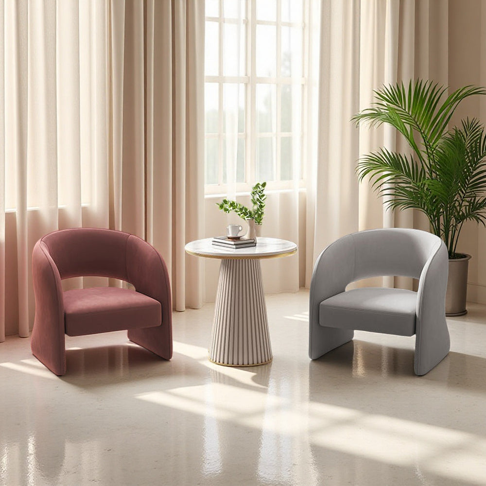 Hotel restaurant living room reception negotiation table and chair set - creative modern minimalist designer casual single sofa chair