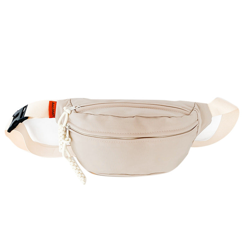 Sports fanny pack men's outdoor fishing anti-splashing fitness running mobile phone storage bag women's commuting travel messenger breast bag