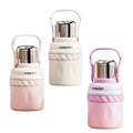 316 stainless steel insulated tumbler - large capacity, portable straw water bottle - stylish design, on-the-go mug, car cup