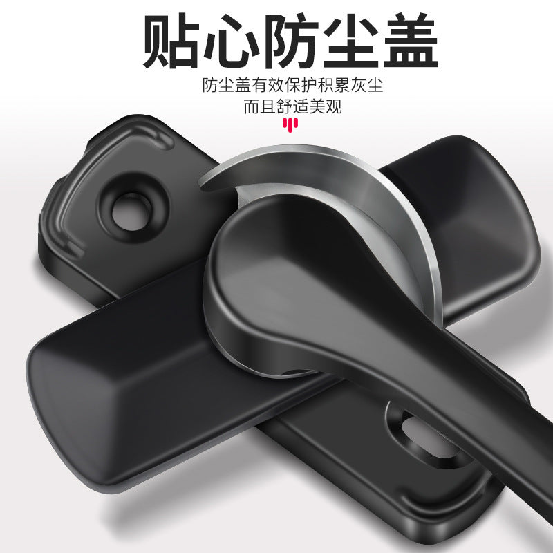 Crescent lock universal two-way stainless steel sliding door and window security lock, sliding door hook, window latch accessories, safety lock