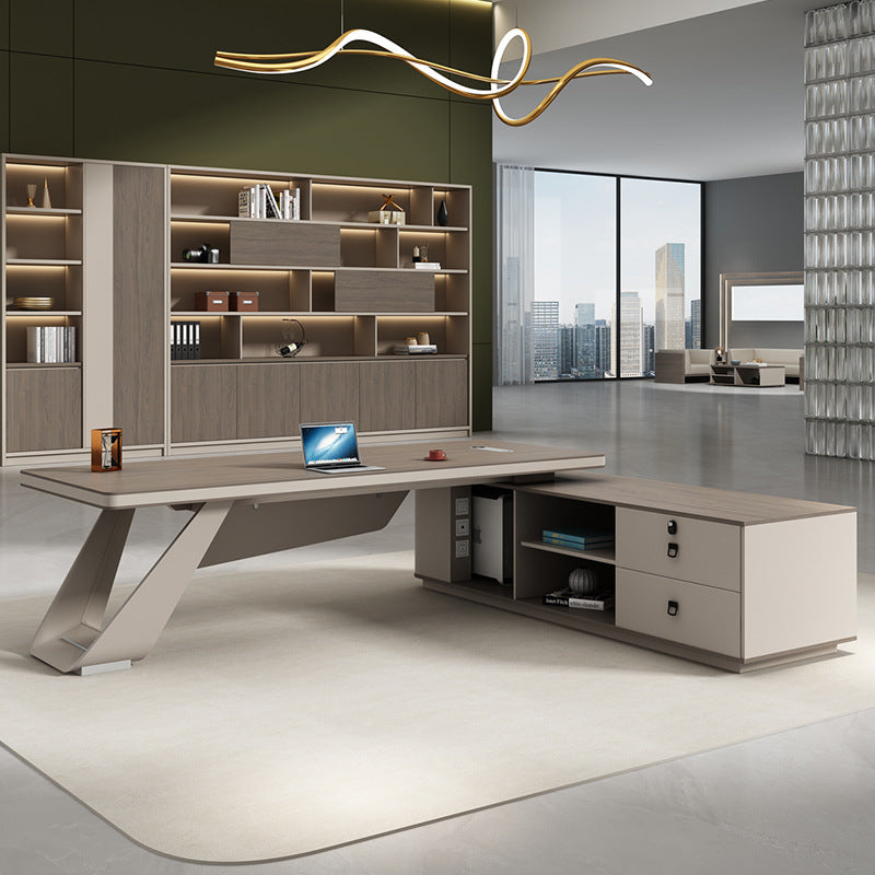 Boss desk office desk modern president desk chairman desk executive desk furniture light luxury table executive desk