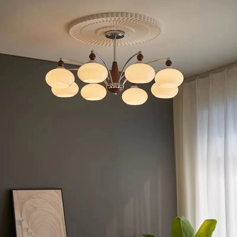 Nordic medieval style living room lamp chandelier modern casual restaurant chandelier study bedroom medieval magic bean chandelier lamp