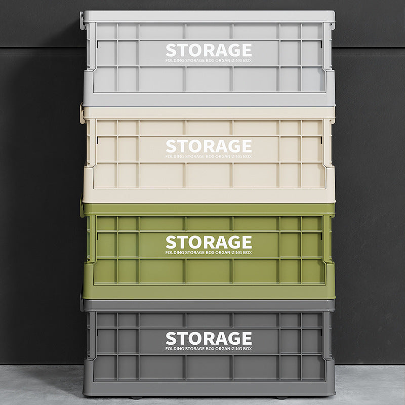 Industrial wind storage box Household large-capacity sundries sorting box Clothing toy storage box Foldable outdoor box