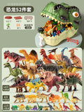 Dinosaur toy set for kids: tyrannosaurus rex, triceratops, and more - soft vinyl, realistic animal model figures