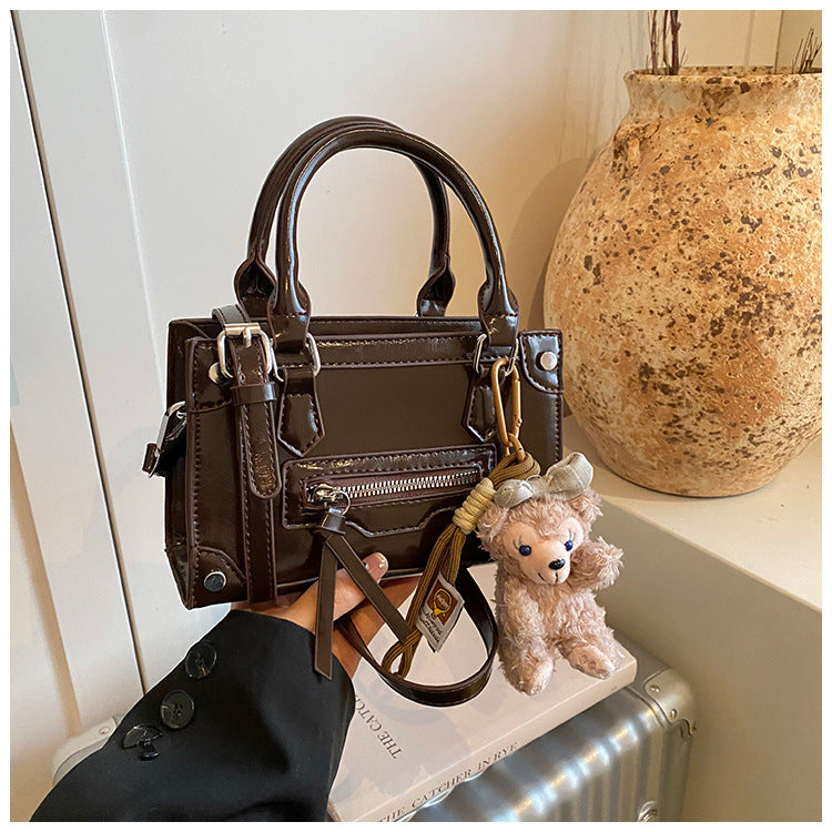 Cross-border high-end Korean version of hand-carried small square bag 2025 new fashion simple and versatile shoulder bag trendy oblique span bag