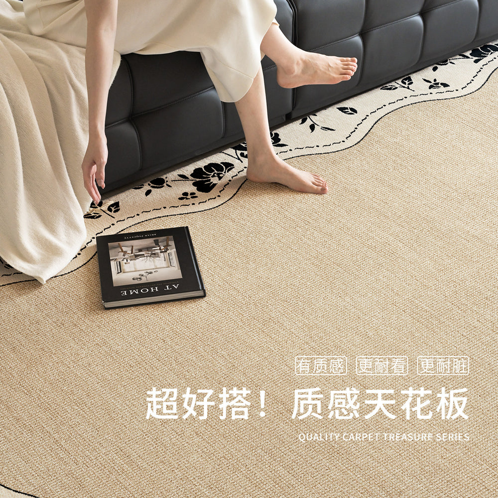 Carpet living room french medieval style special-shaped asymmetrical easy-care retro coffee table sound insulation floor mat large area full coverage