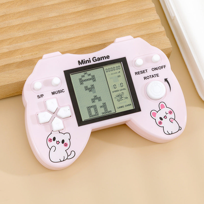 3inch handheld tetris game console - nostalgic charm, casual creative toy, cultural & creative merchandise - hot seller