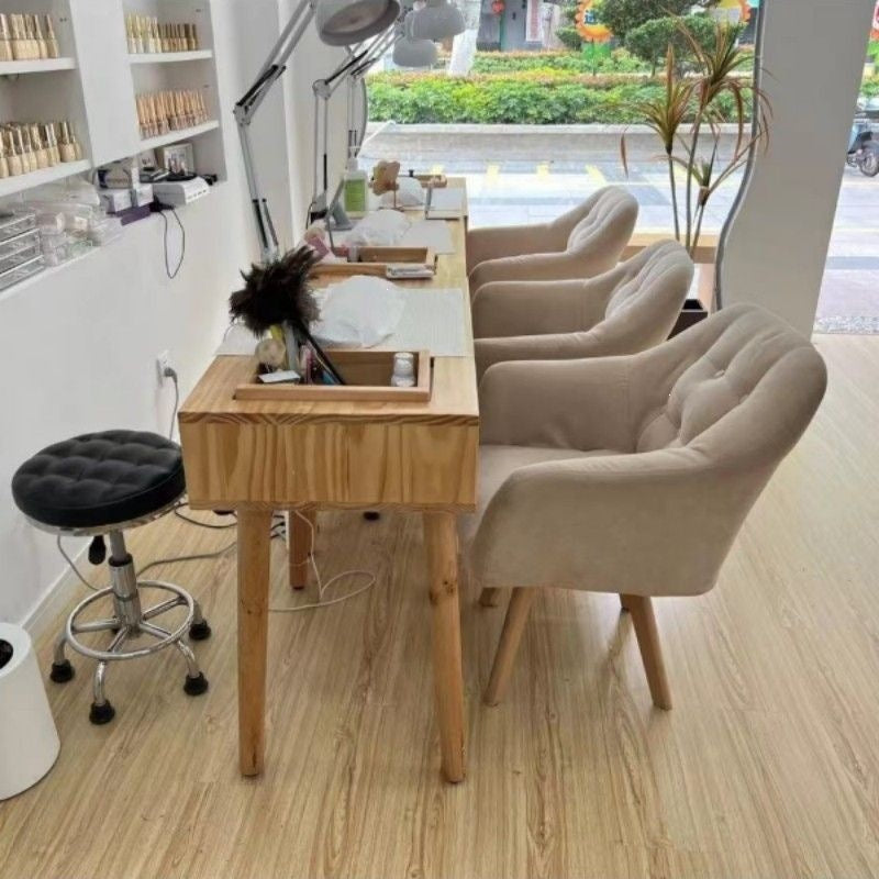 Solid wood manicure shop special table vacuum cleaner inlaid japanese style small for homepopular manicure workbench manicure table