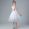summer new korean style princess dress girls' vest dress sequined mesh princess dress gown summer