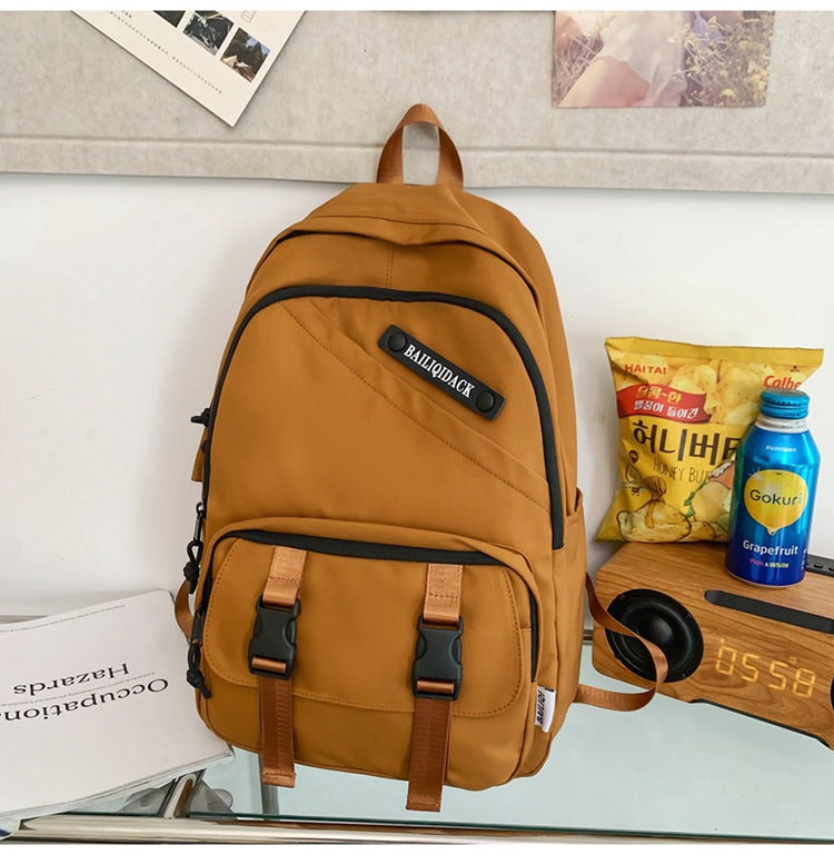 Spring backpack new colorway: mint green schoolbag for middle and high school students, casual travel, couples, and college students - breathable and lightweight