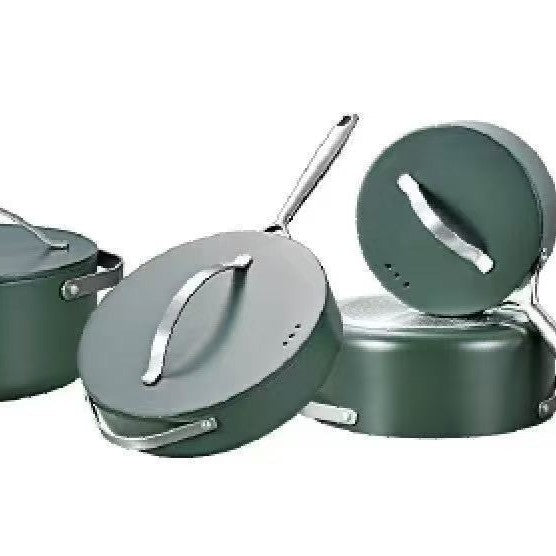 Uakeen 4pcs soup pot suitthickened stainless steel casserole non-stick pot suit multi-specification for home stew pot