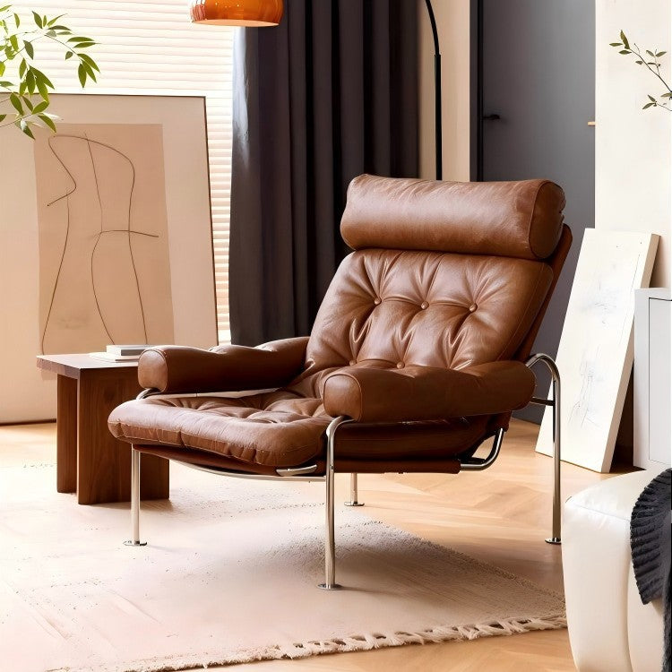 Designer rum chair cotton and linen casual chair living room study chair medieval style accessible luxury bauhaus style
