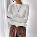 new cross-border knit top: ribbed knitwear for autumn/winter