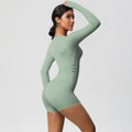 new arrival: seamless, barely-there long-sleeve t-shirt yoga set - quick-dry, breathable, outdoor running & fitness apparel