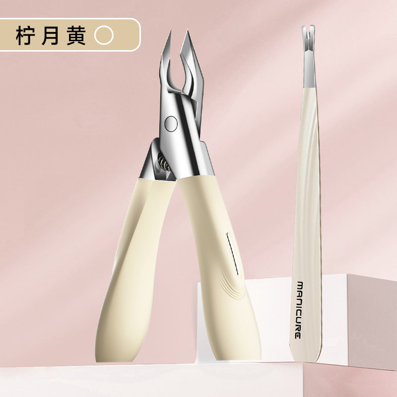 New cuticle nipper manicure set, 5-piece nail clipper kit with precision nippers and single nail clippers tool set